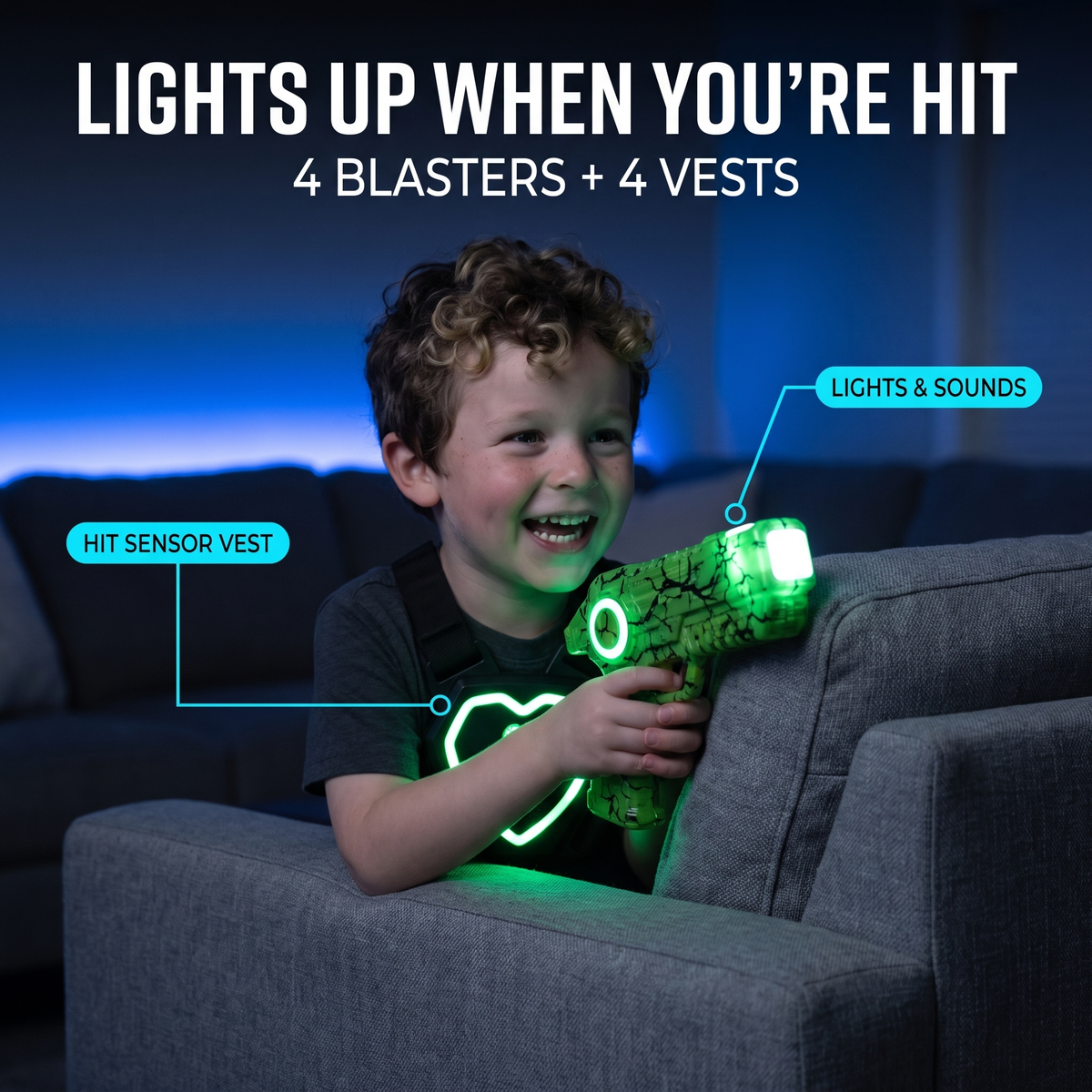 Neon Bolt Laser Tag Set
